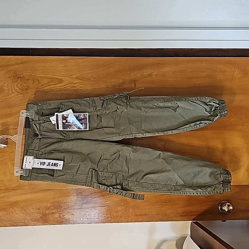 VIP Jeans Sculpting Relaxed Heather Green Joggers